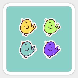 cute birds sticker pack Sticker